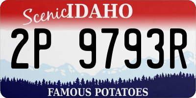 ID license plate 2P9793R