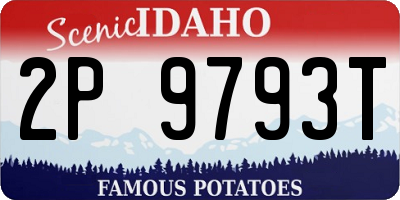 ID license plate 2P9793T