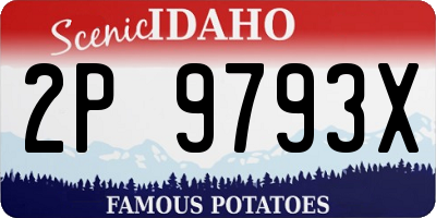 ID license plate 2P9793X