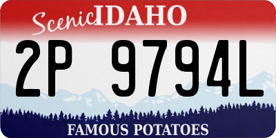 ID license plate 2P9794L