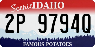 ID license plate 2P9794Q