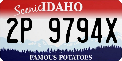 ID license plate 2P9794X