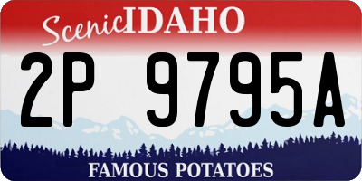 ID license plate 2P9795A