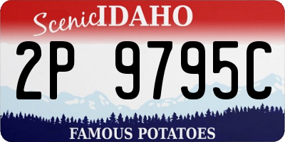 ID license plate 2P9795C