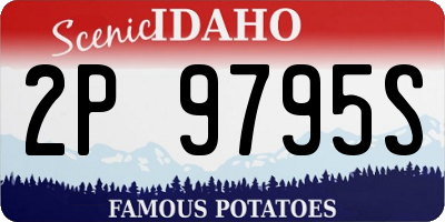 ID license plate 2P9795S