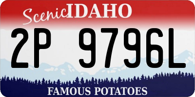 ID license plate 2P9796L