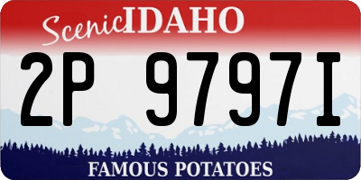 ID license plate 2P9797I