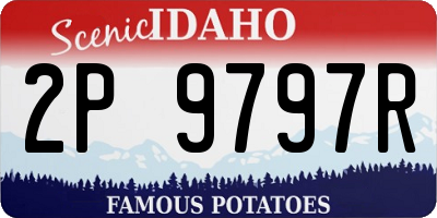 ID license plate 2P9797R