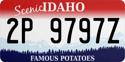 ID license plate 2P9797Z
