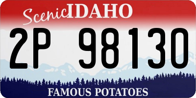 ID license plate 2P9813O