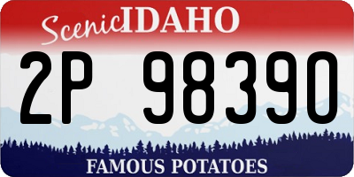 ID license plate 2P9839O