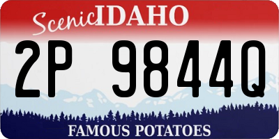 ID license plate 2P9844Q