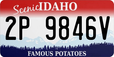 ID license plate 2P9846V