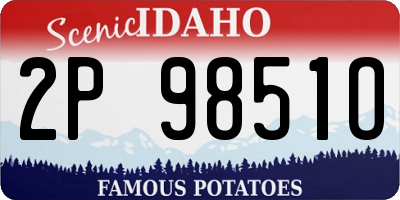 ID license plate 2P9851O