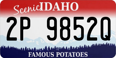 ID license plate 2P9852Q