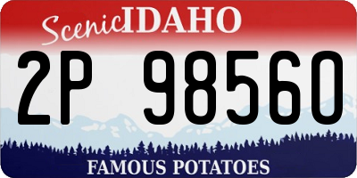 ID license plate 2P9856O