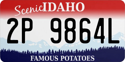 ID license plate 2P9864L