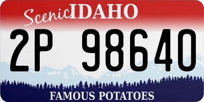 ID license plate 2P9864O