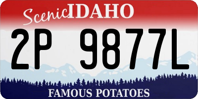 ID license plate 2P9877L