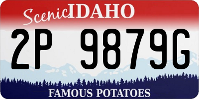 ID license plate 2P9879G