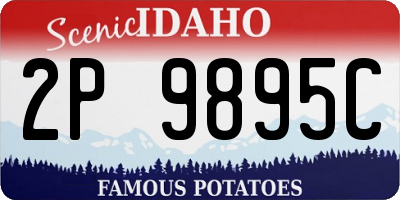 ID license plate 2P9895C
