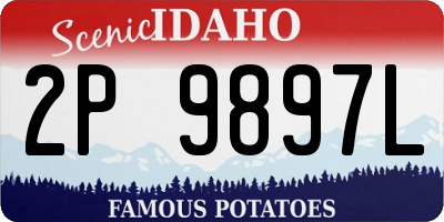 ID license plate 2P9897L