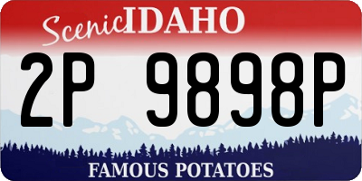 ID license plate 2P9898P