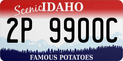 ID license plate 2P9900C