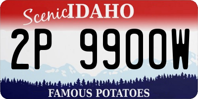 ID license plate 2P9900W