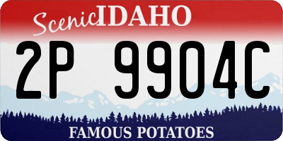 ID license plate 2P9904C