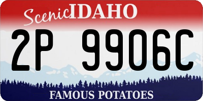 ID license plate 2P9906C