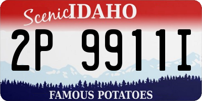ID license plate 2P9911I