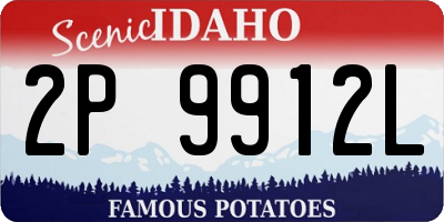 ID license plate 2P9912L