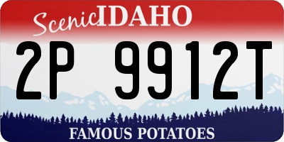 ID license plate 2P9912T