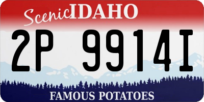ID license plate 2P9914I