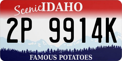 ID license plate 2P9914K