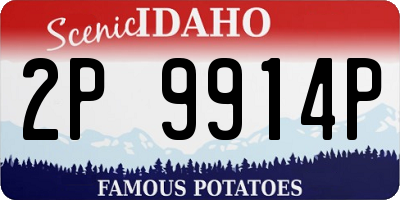 ID license plate 2P9914P
