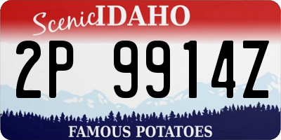 ID license plate 2P9914Z