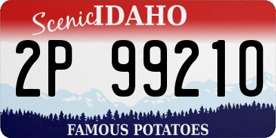 ID license plate 2P9921O
