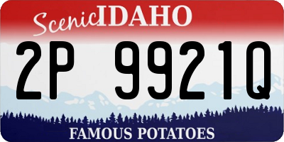 ID license plate 2P9921Q