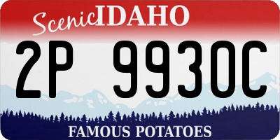 ID license plate 2P9930C