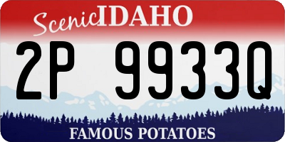 ID license plate 2P9933Q