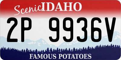 ID license plate 2P9936V