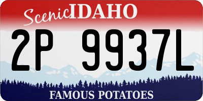 ID license plate 2P9937L