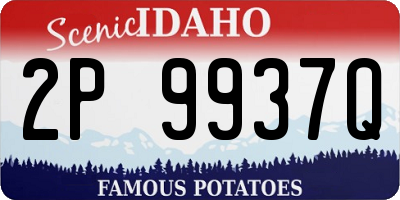 ID license plate 2P9937Q