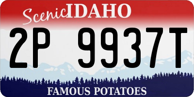 ID license plate 2P9937T