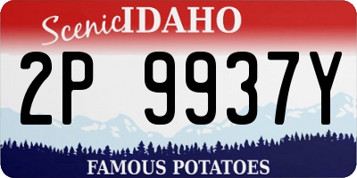 ID license plate 2P9937Y