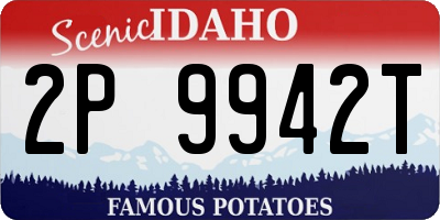 ID license plate 2P9942T