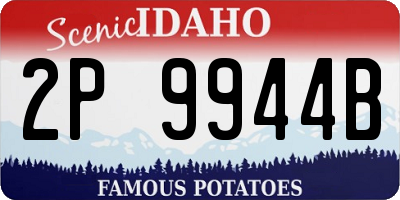 ID license plate 2P9944B