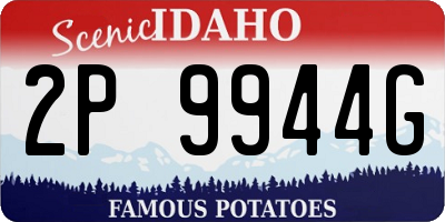ID license plate 2P9944G